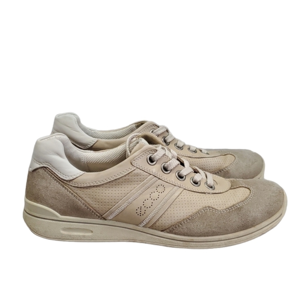 Ecco Womens Outdoor Leather Comfort Sneakers shoes sz 40 US 9.5